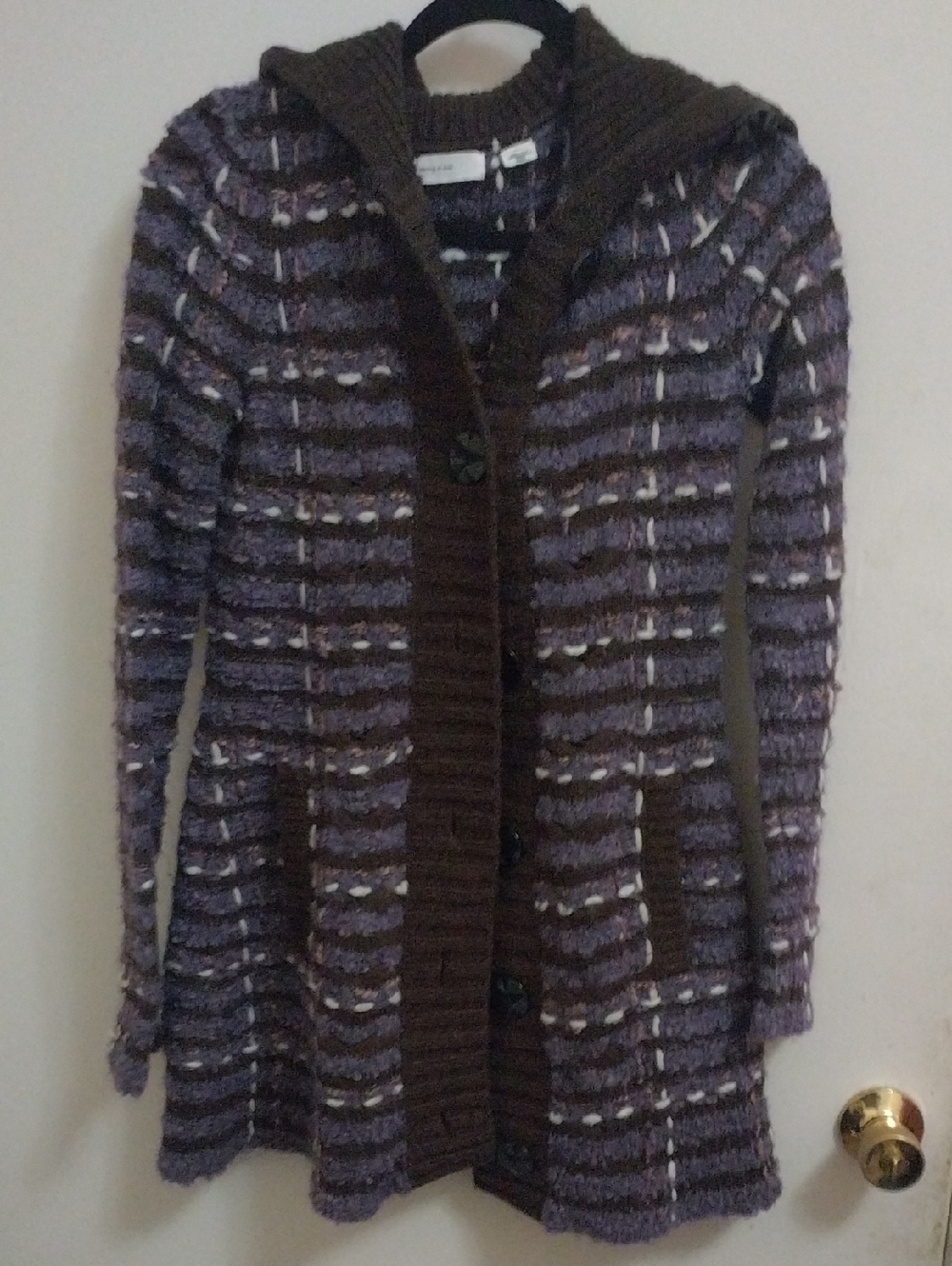 Sleeping on Snow Long Sweater Coat Sz Small